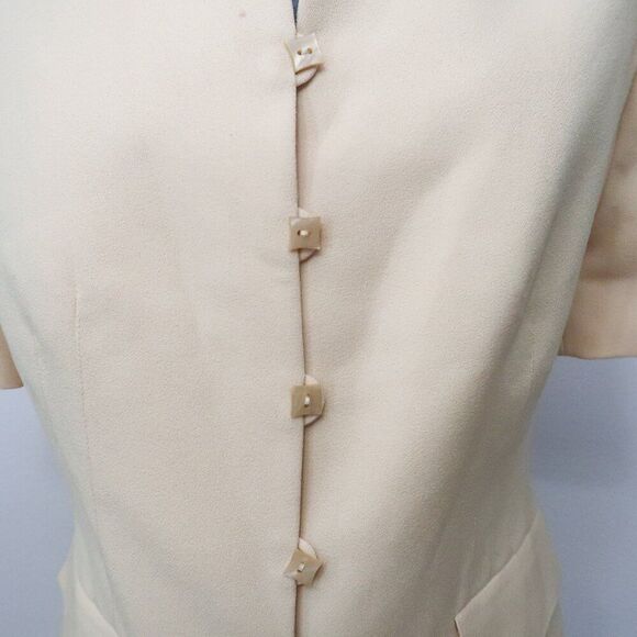 Emily Light Yellow Skirt Suit Size 12 - Picture 2 of 13